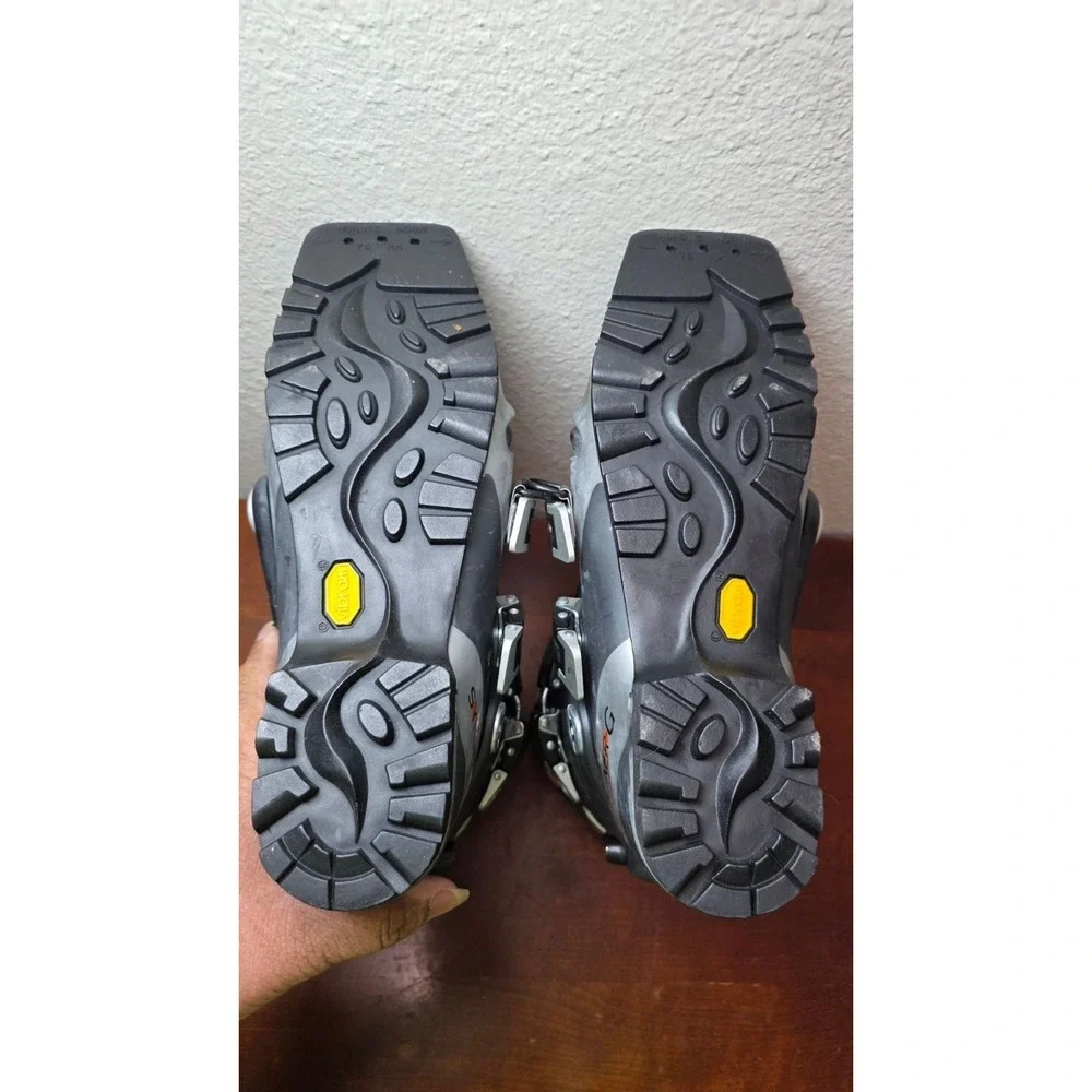 Garmont Syner G-Fit Downhill Ski Boots Size 24.5/US 7.5 Black & Silver Made ITAL
